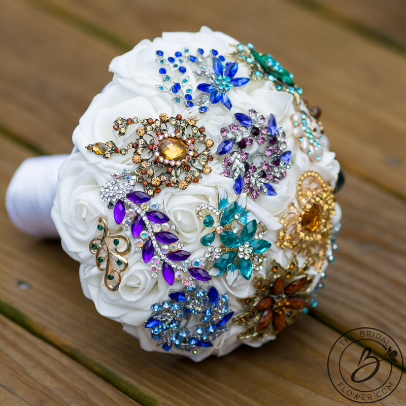 Brooches Simple
 Brooch bouquet boho themed simple and colorful – The