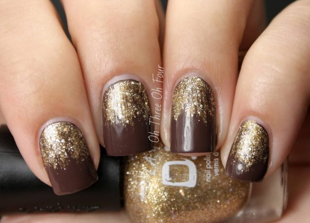 Brown And Gold Nail Designs
 15 The Best Brown Nail Designs To Copy This Fall