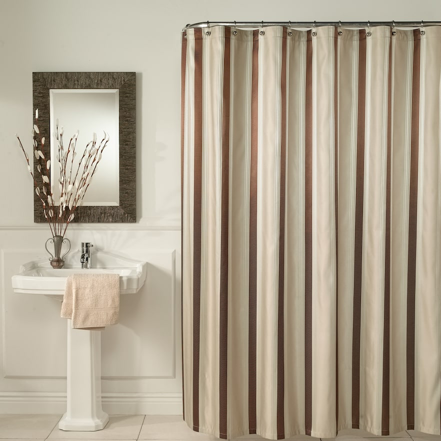 Brown Bathroom Shower Curtains
 Brown Fabric Shower Curtain