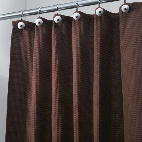Brown Bathroom Shower Curtains
 York Fabric Shower Curtain Chocolate Brown in Shower