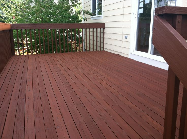 Brown Deck Paint
 Cabot deck stain in Semi Solid Oak Brown