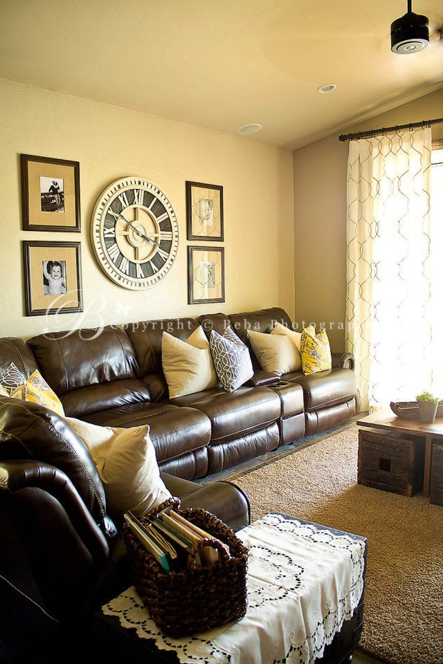 Brown Sofa Living Room Ideas
 family friendly industrial chic