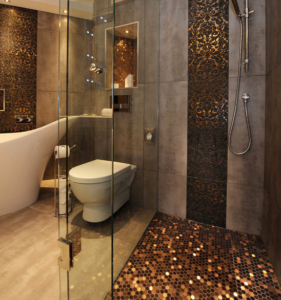 Brown Tile Bathroom Floor
 37 chocolate brown bathroom floor tiles ideas and pictures