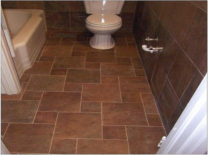 Brown Tile Bathroom Floor
 35 dark brown bathroom floor tile ideas and pictures