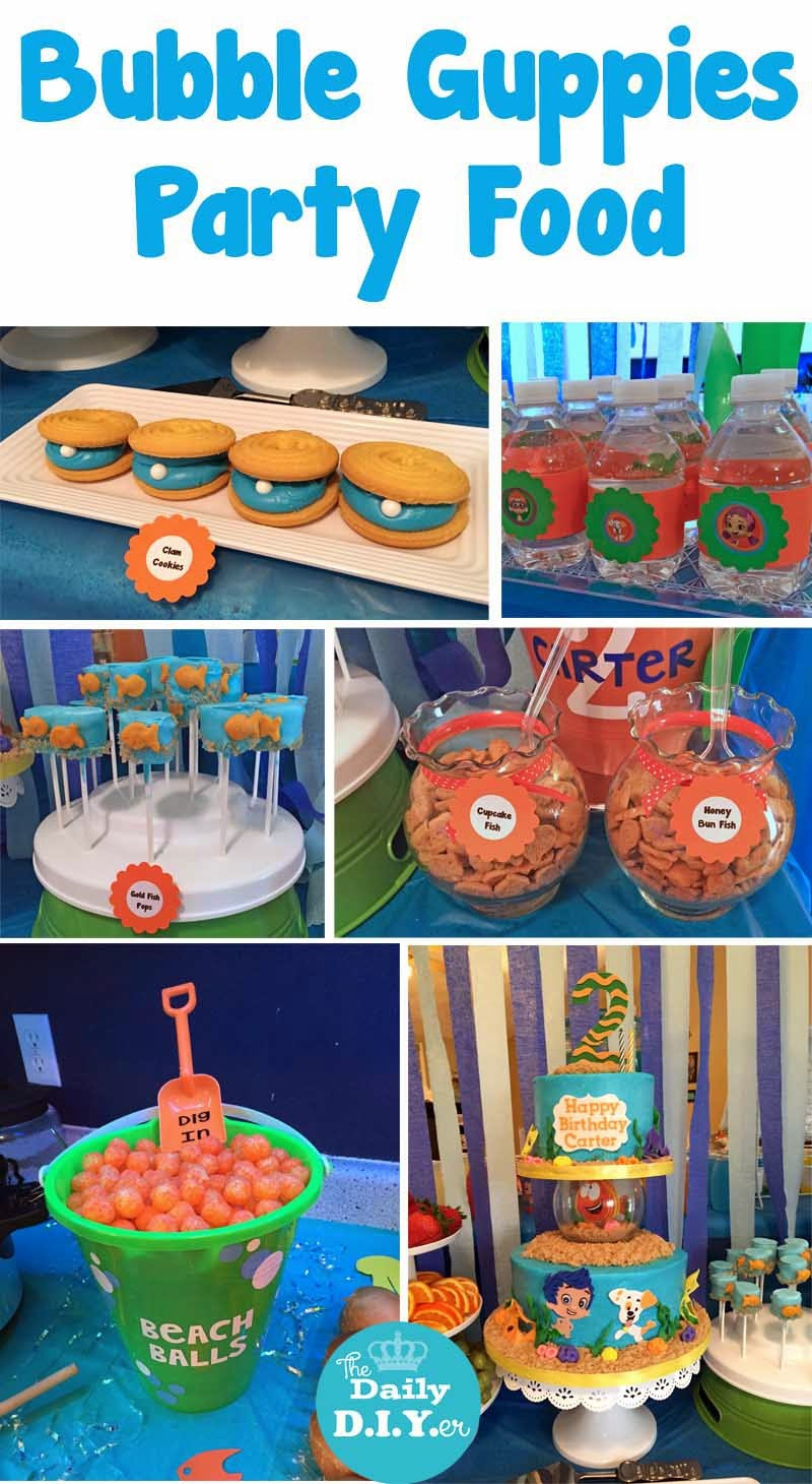 Bubble Guppies Birthday Decorations
 The Daily DIYer Bubble Guppies Party Food