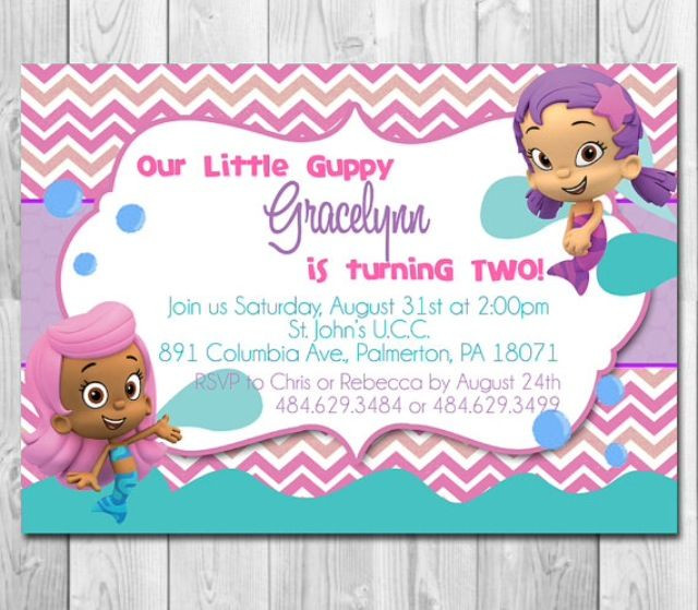 Bubble Guppies Birthday Invitation
 Free Printable Bubble Guppies Birthday Invitations – Bagvania
