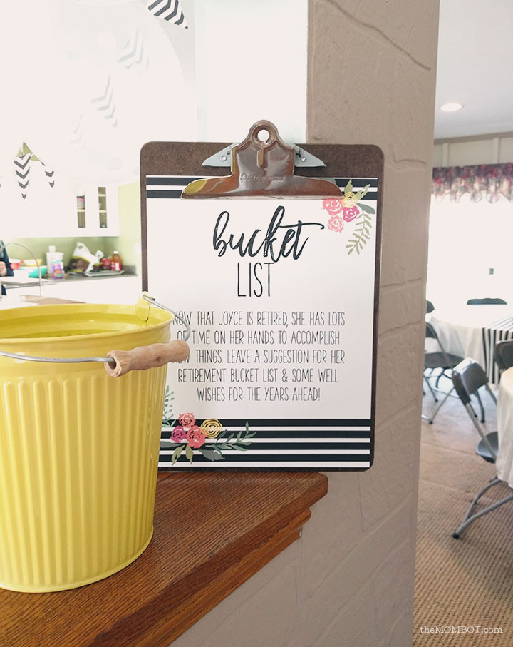 Bucket List Retirement Party Ideas
 Retirement Party Black White & Florals The Mombot