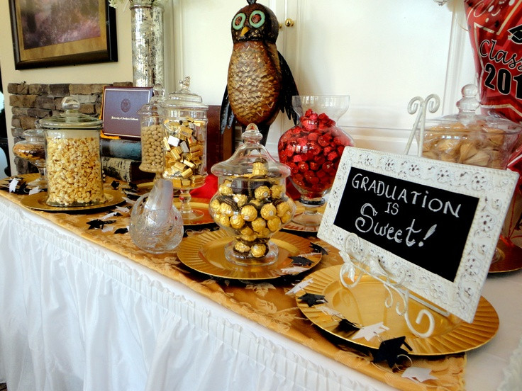 Buffet Ideas For Graduation Party
 117 best Graduation Candy Dessert Buffet images on