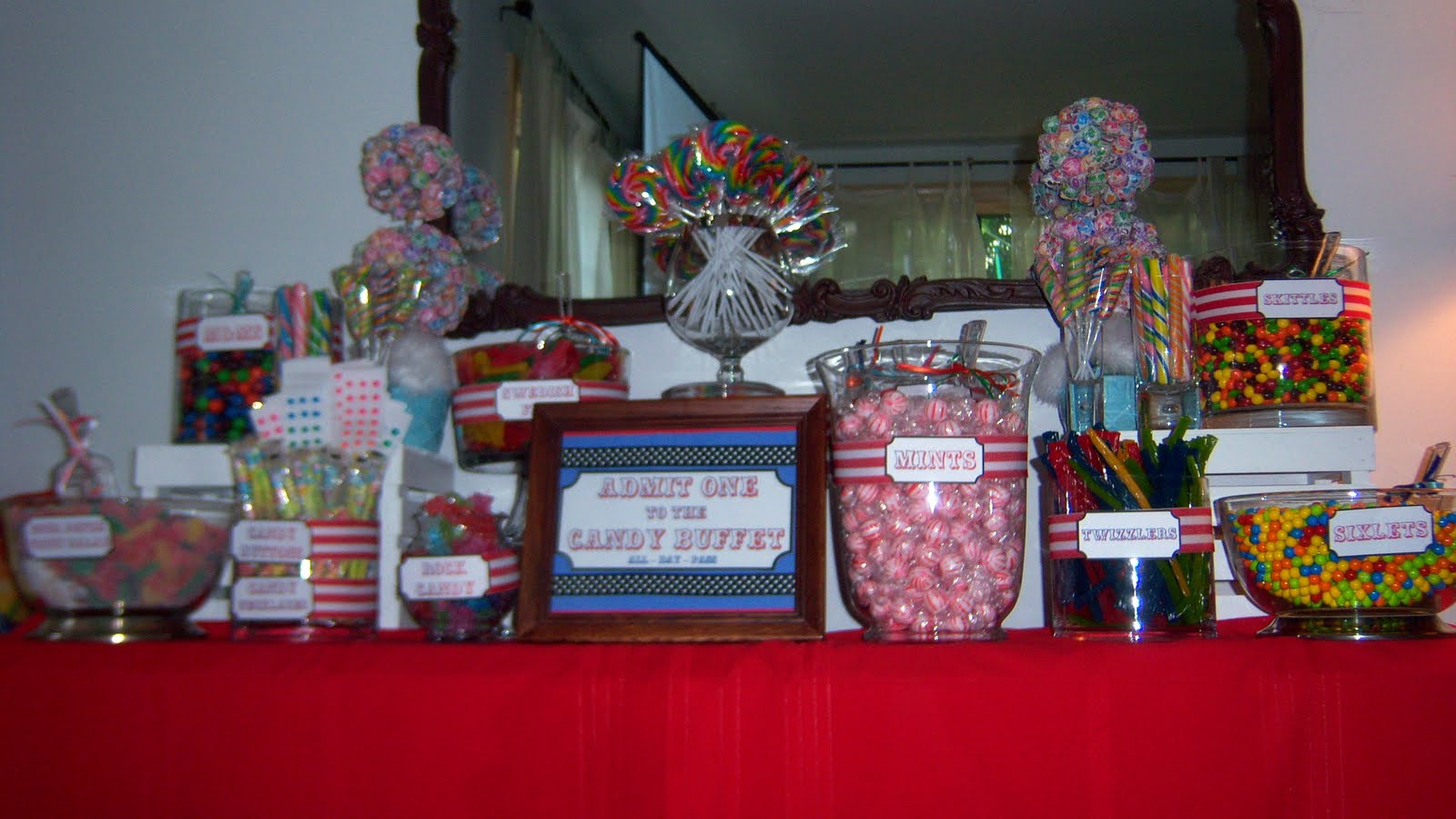 Buffet Ideas For Graduation Party
 Party Simple Carnival Themed Graduation Party