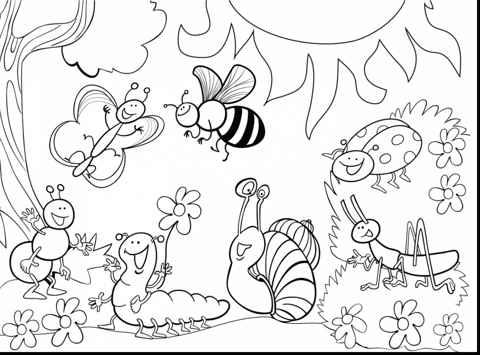 Bug Coloring Pages For Kids
 Bug Coloring Pages Bugs Print New