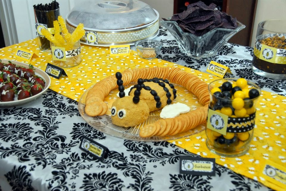 Bumble Bee Party Food Ideas
 Manic Mama Miles What Will It Bee Party Food