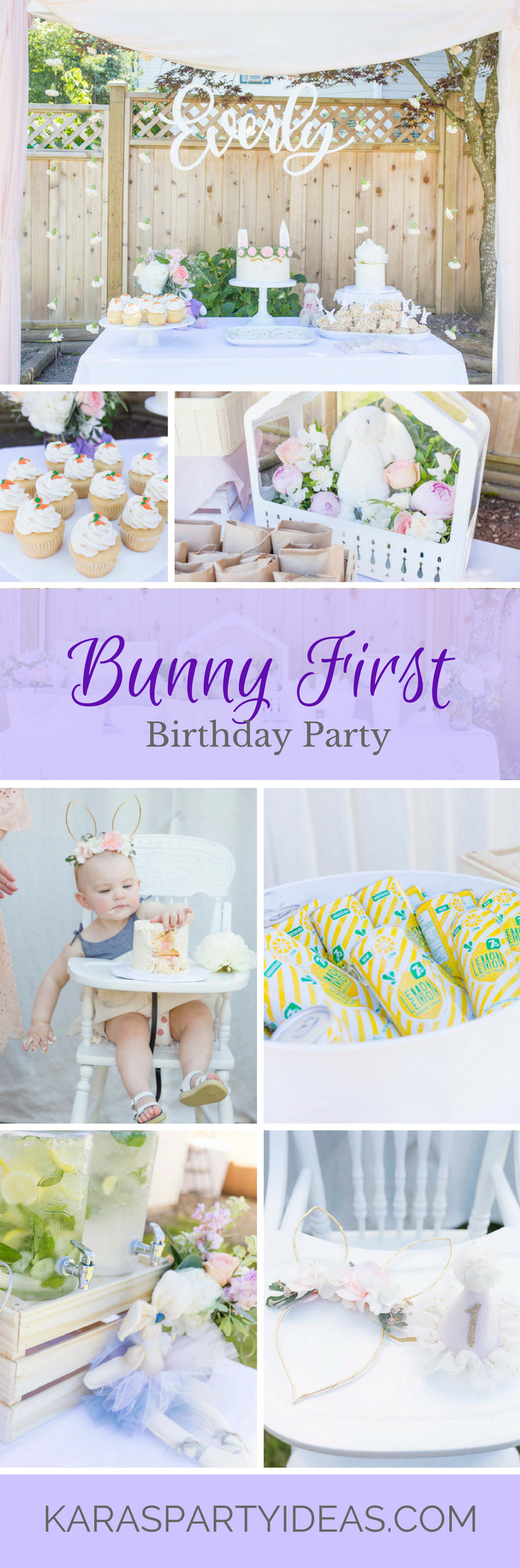 Bunny Birthday Party
 Kara s Party Ideas Bunny 1st Birthday Party