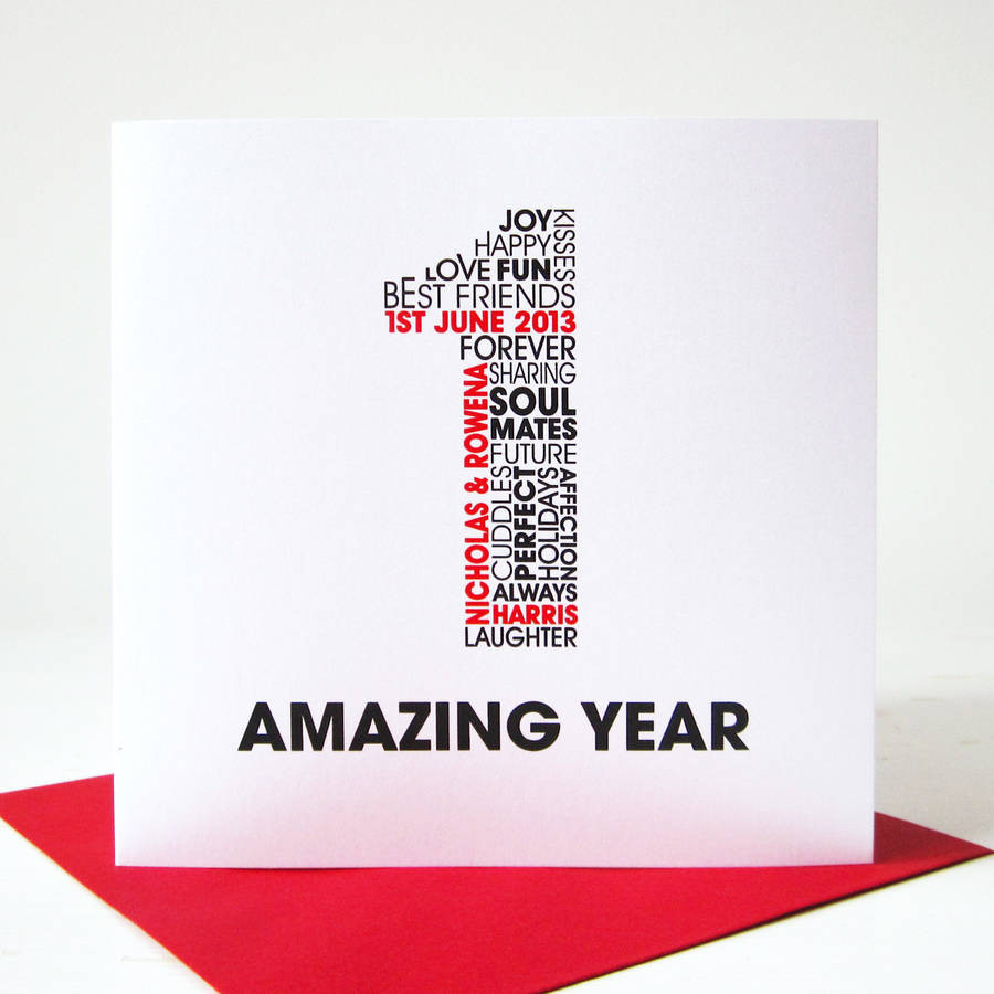 Business Anniversary Gift Ideas
 personalised anniversary card by mrs l cards