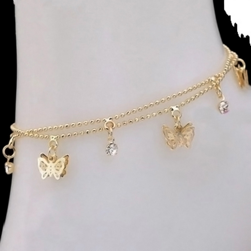 Butterfly Anklet
 Women Charm Gold Butterfly Ankle Chain Anklet Bracelet