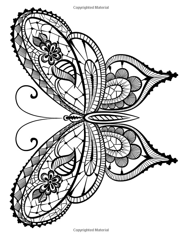Butterfly Coloring Book For Adults
 Adult Coloring Book Butterflies and Flowers Stress