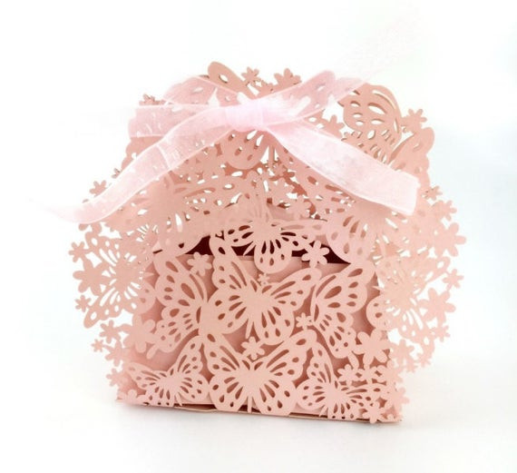 Butterfly Wedding Favors
 Butterfly Wedding Favor Boxes Pink 25