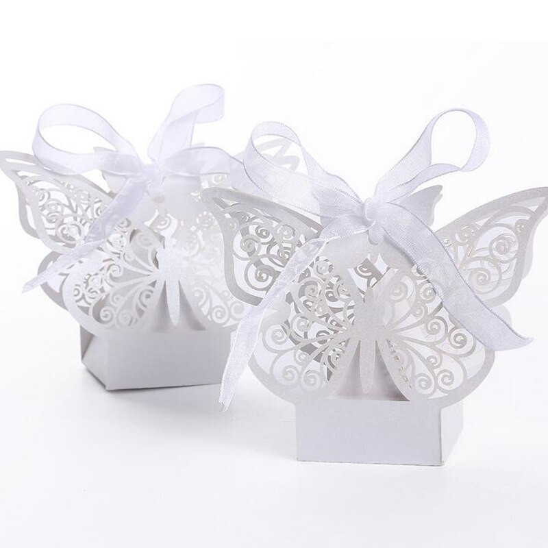 Butterfly Wedding Favors
 Laser Cut Butterfly Wedding Favor Candy Boxes Paper Gift