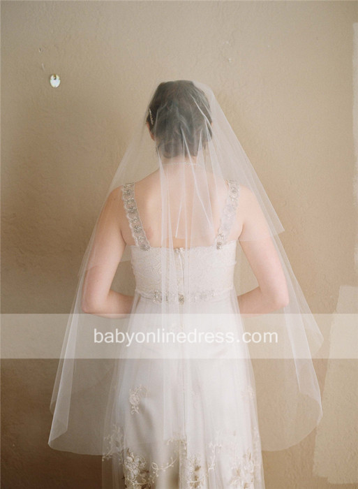 Buy Cheap Wedding Veils Online
 New Women Simple Wedding Veil 2020 Two Layer Cheap Bridal