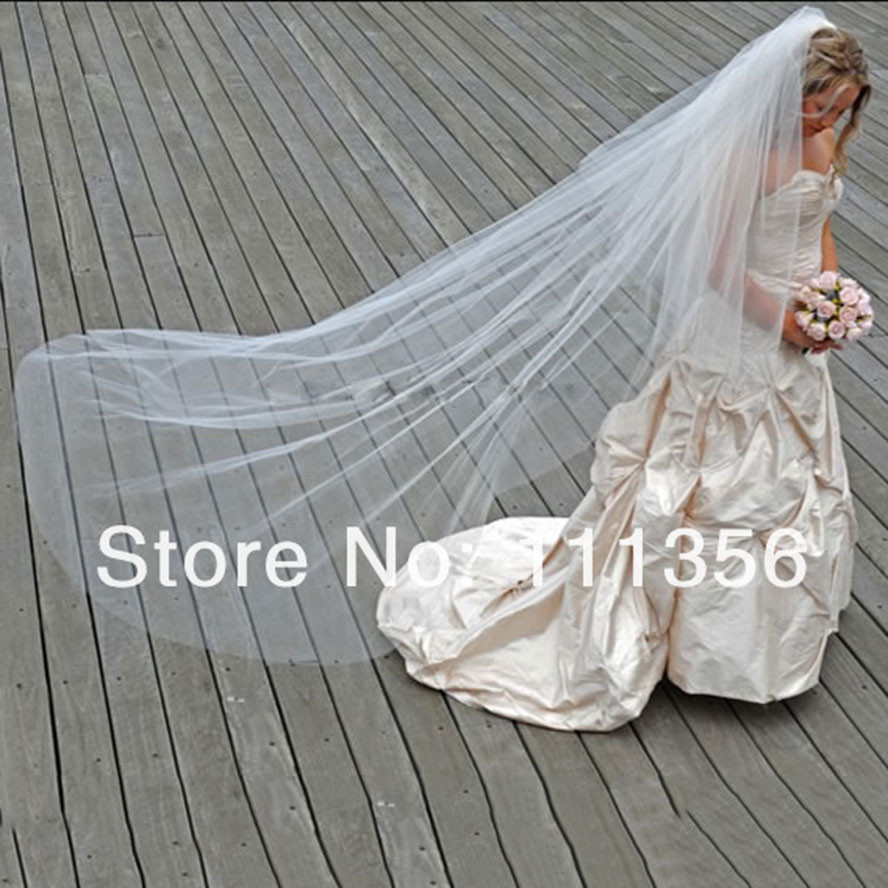 Buy Wedding Veil Online
 Aliexpress Buy Free Shipping Cut Edge White Long