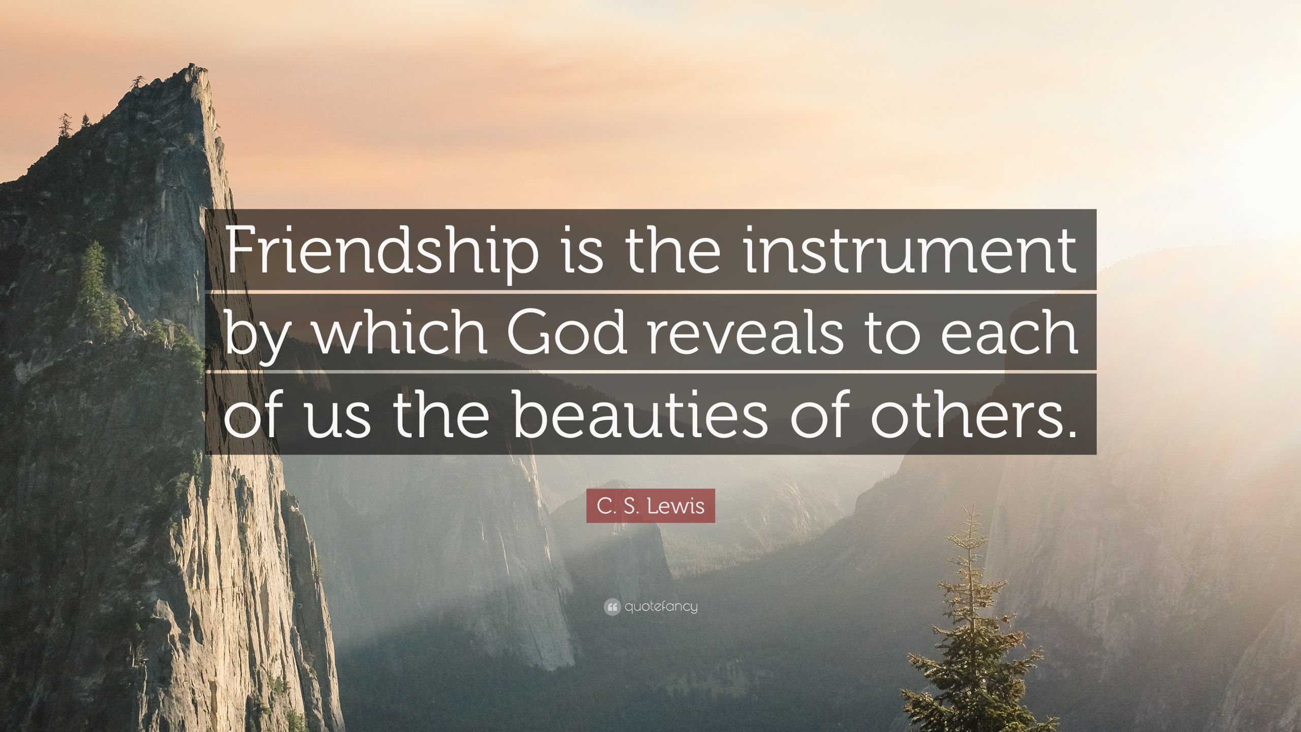 C.S Lewis Quotes On Friendship
 C S Lewis Quote “Friendship is the instrument by which