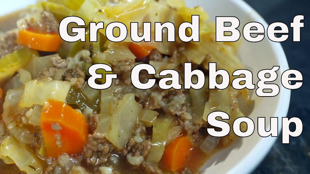 Cabbage Soup With Ground Beef
 Ground Beef and Cabbage Soup Recipe Le Gourmet TV