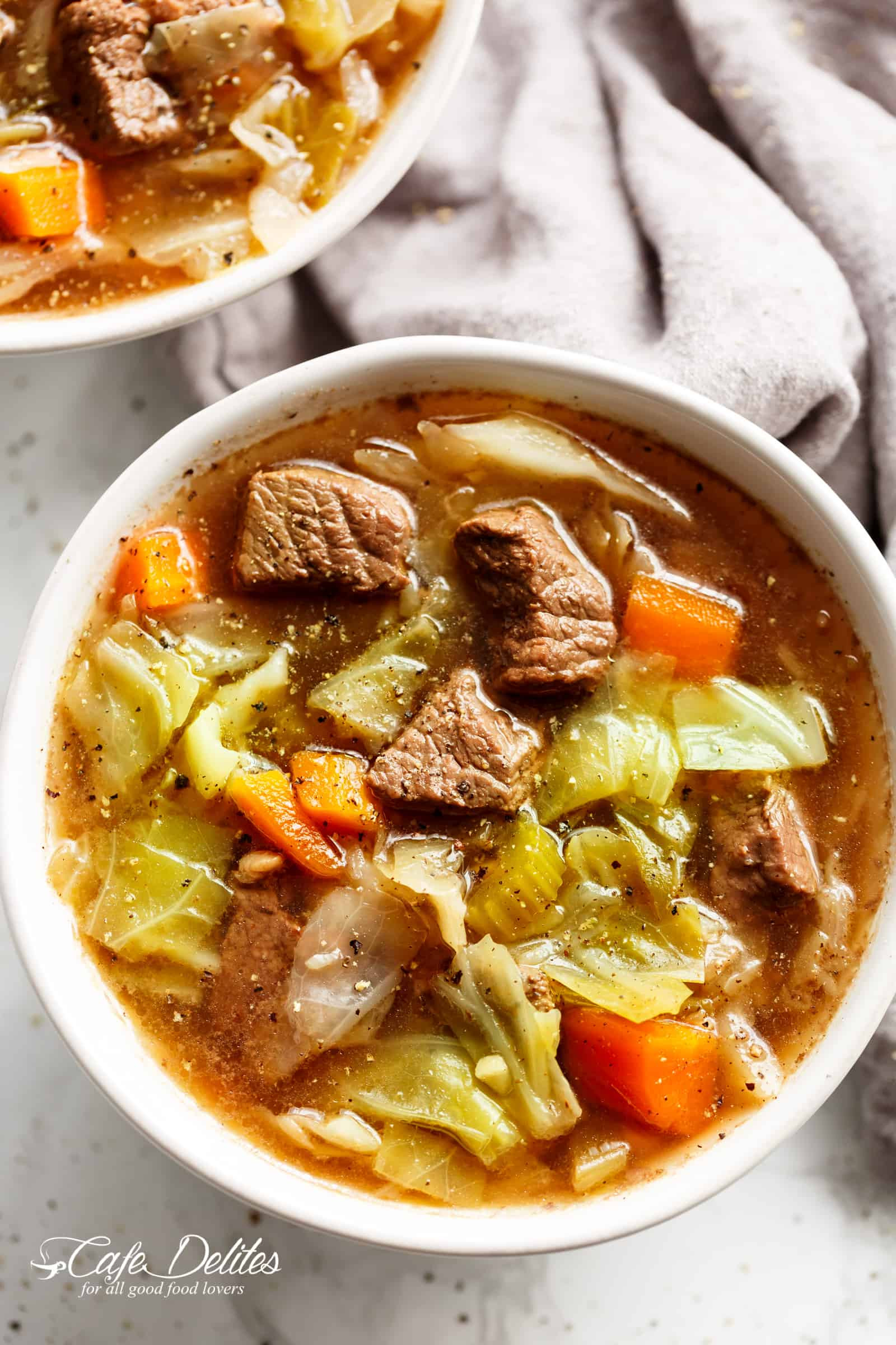 Cabbage Soup With Ground Beef
 Cabbage Soup with Beef Cafe Delites