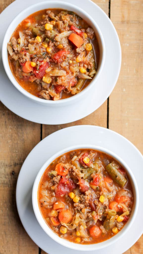 Cabbage Soup With Ground Beef
 Ground Beef and Cabbage Soup Smile Sandwich