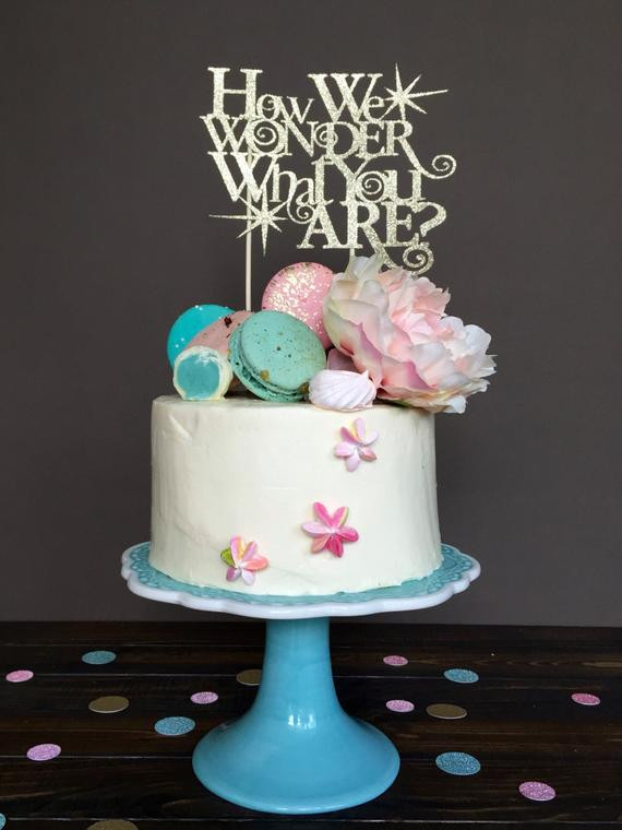 Cake Ideas For Gender Reveal Party
 Gender reveal cake topper cake topper cake topper Baby