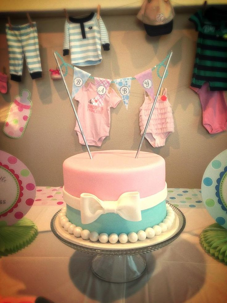 Cake Ideas For Gender Reveal Party
 30 best Tutu and bow tie baby shower images on Pinterest