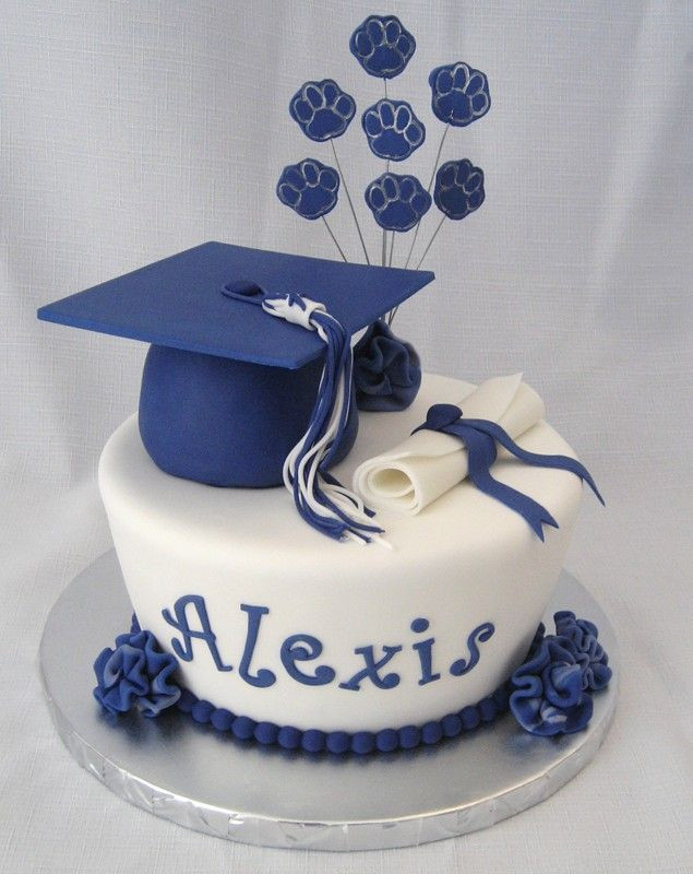 Cake Ideas For Graduation Party
 High school graduation cake and cupcakes — Graduation