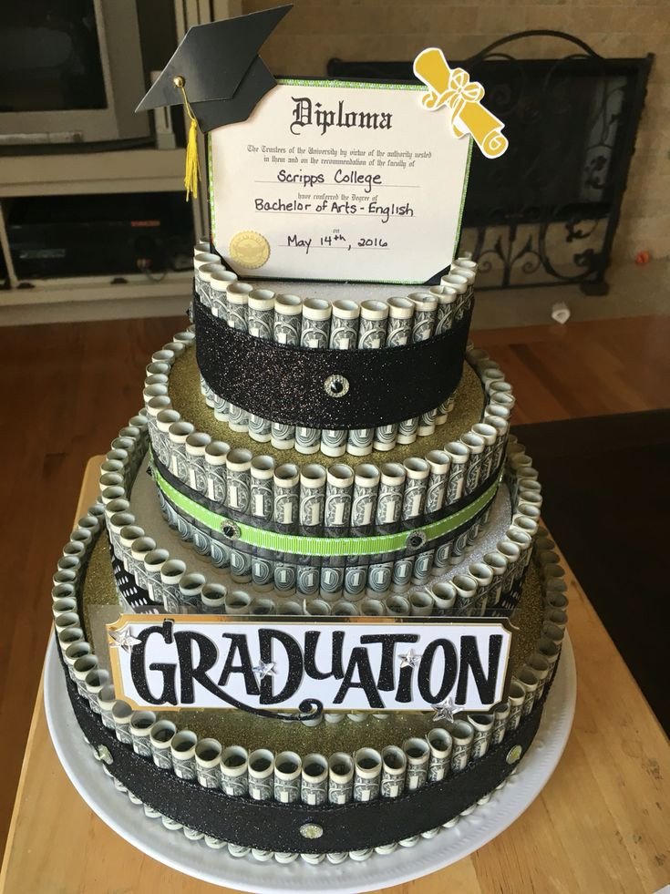 Cake Ideas For Graduation Party
 Graduation Money Cake for college graduation