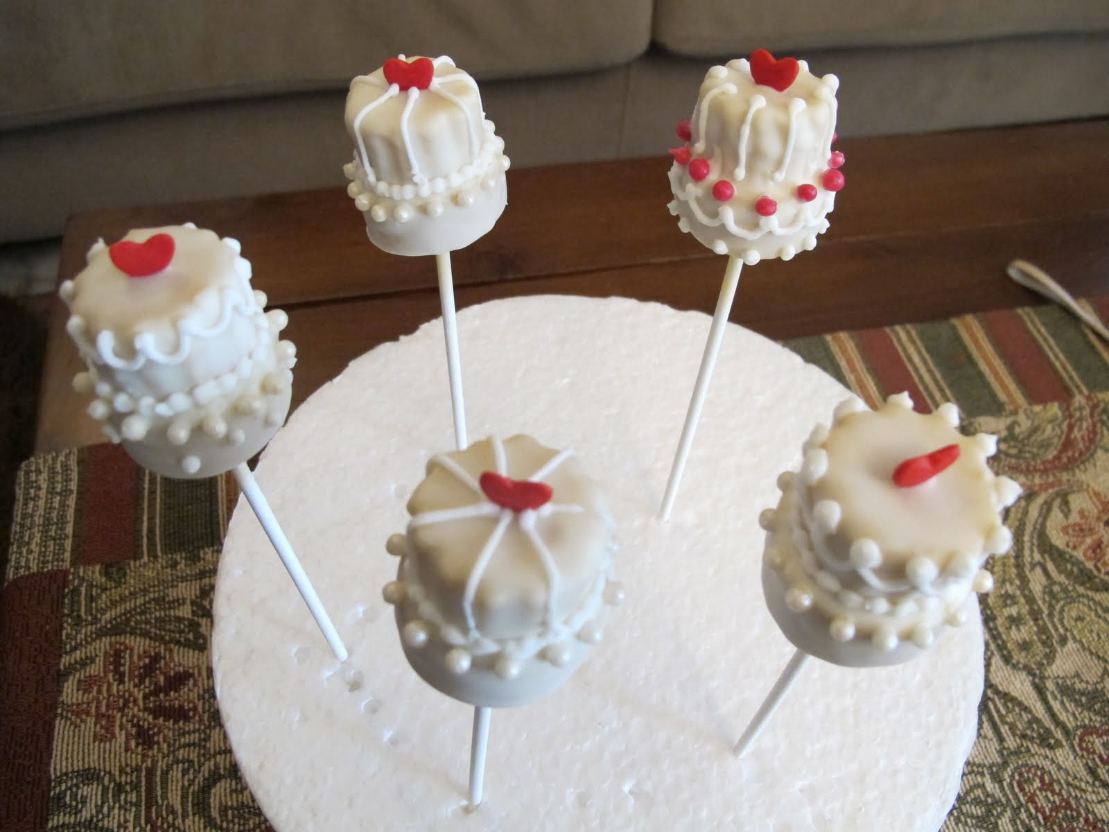 Cake Pop Wedding Cake
 Pink Oven Cakes and Cookies Wedding cake pop