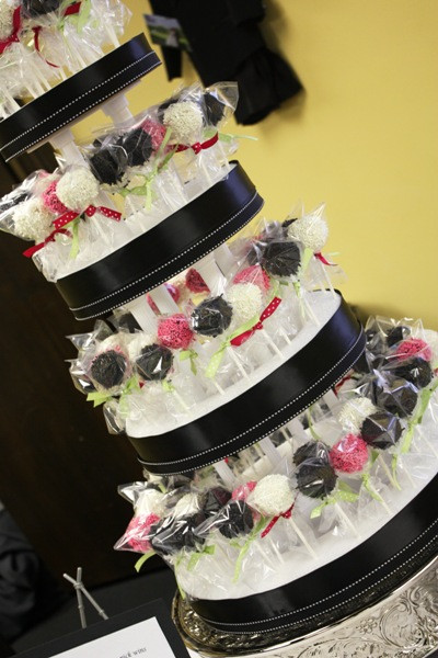 Cake Pop Wedding Cake
 The Bride Guide Blog Cake Pop Wedding Cakes and Favors