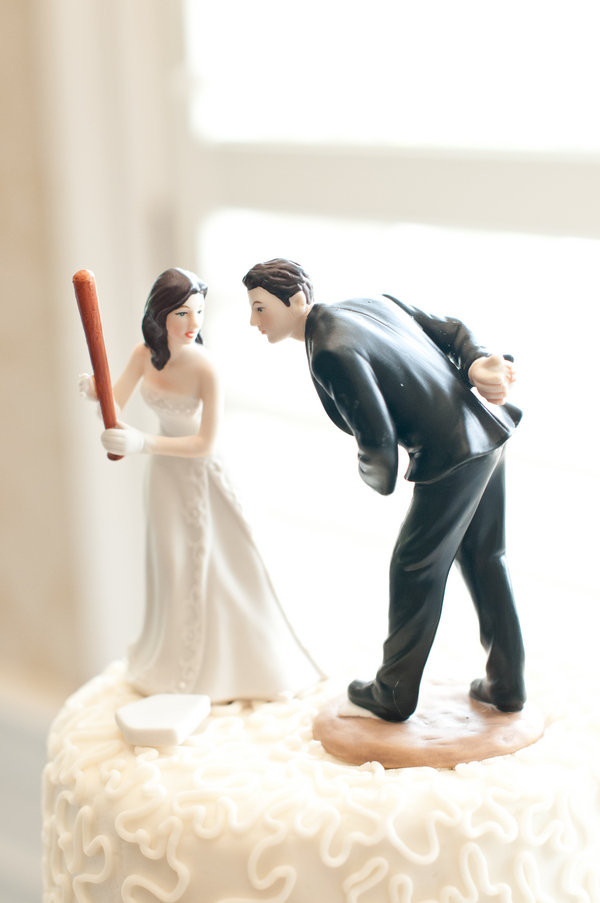 Cake Toppers Wedding
 Yankees vs Orioles A Baseball Themed Wedding