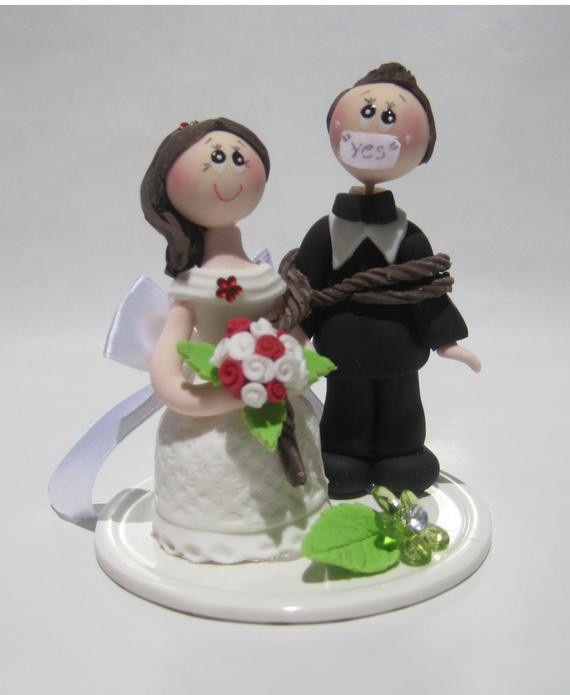 Cake Toppers Wedding
 Wedding cake topper funny wedding cake topper cake by
