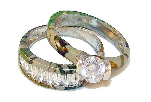 Camo Diamond Wedding Rings
 camo wedding rings sets