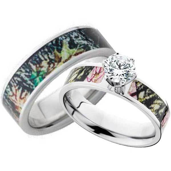 Camo Wedding Ring Sets His And Hers
 Top 5 His & Hers Camo Ring Sets for a Fall 2015 Wedding