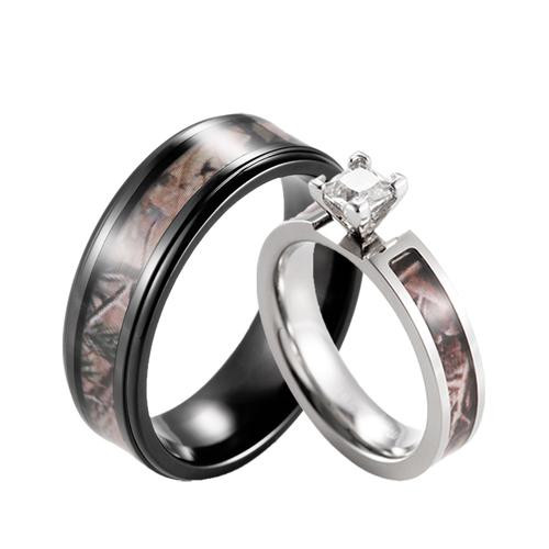 Camo Wedding Rings His And Hers
 Camo His & Hers Wedding ring sets – CamoRing