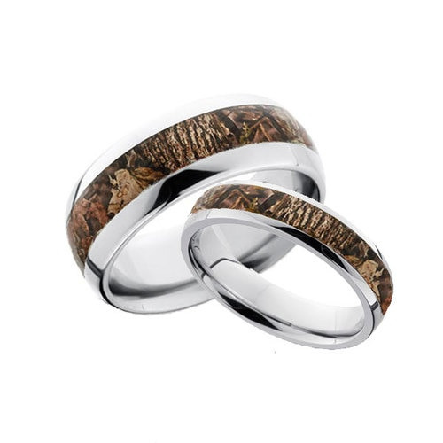 Camo Wedding Rings His And Hers
 Camo Ring His and Hers Diamond Set Free Shipping