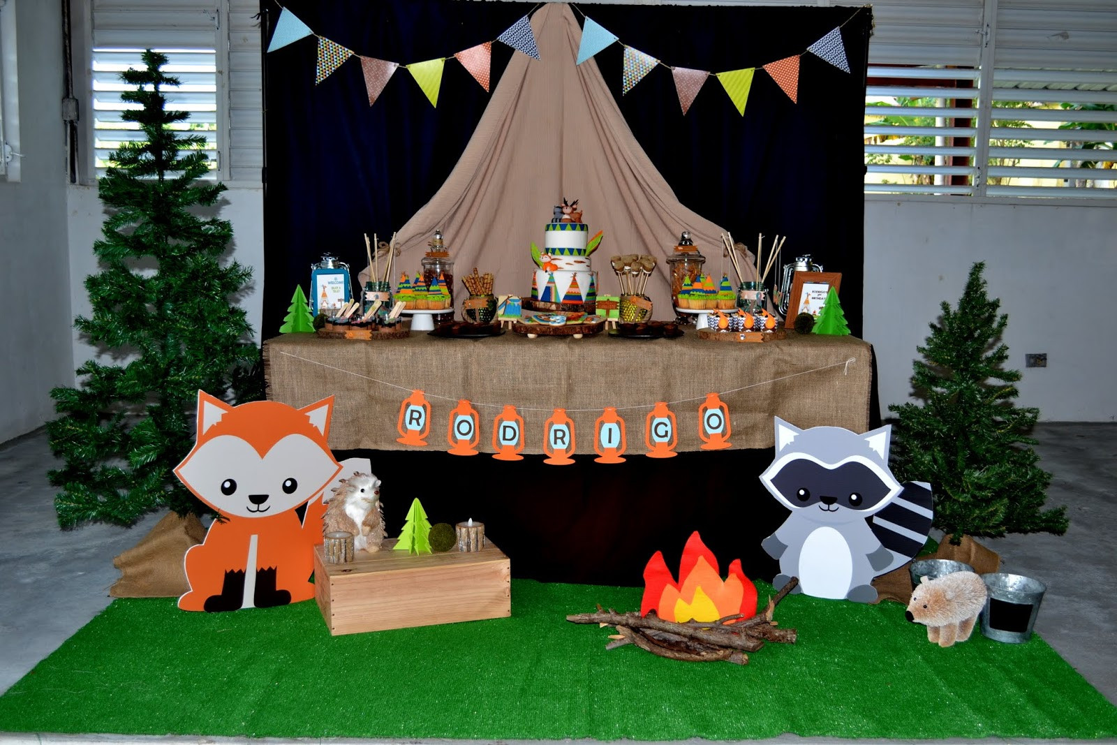 Camping Birthday Party Supplies
 Partylicious Events PR Woodland Camping Birthday