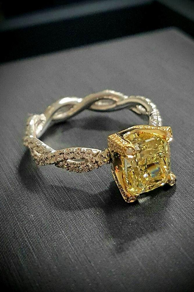 Canary Yellow Diamond Engagement Ring
 24 Incredibly Beautiful Diamond Engagement Rings
