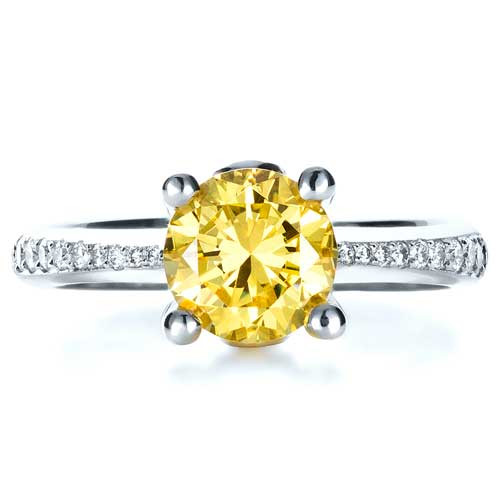 Canary Yellow Diamond Engagement Ring
 Canary Yellow Diamond Engagement Ring 1291 Seattle