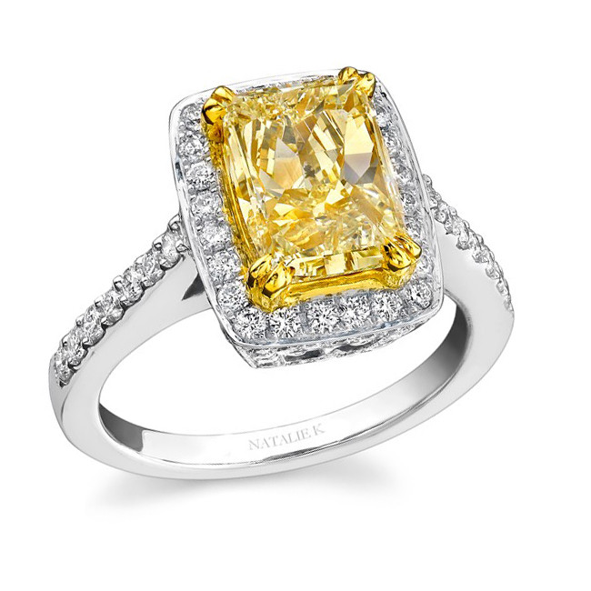 Canary Yellow Diamond Engagement Ring
 silver canary yellow diamond engagement rings