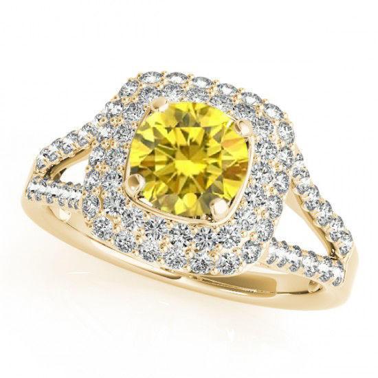 Canary Yellow Diamond Engagement Ring
 1 18 Carat Canary Yellow Diamond VS2 Beautiful Engagement