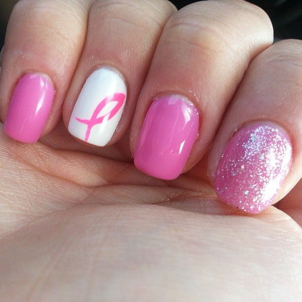 Cancer Awareness Nail Designs
 43 Nail Designs Breast Cancer Awareness StylePics