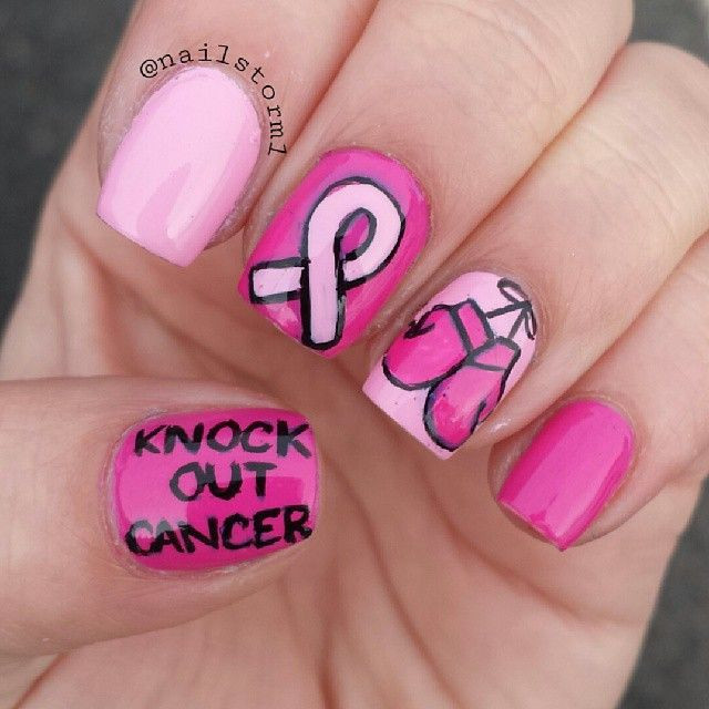 Cancer Awareness Nail Designs
 breast cancer awareness by nailstorm1 nail nails