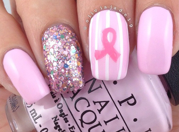 Cancer Awareness Nail Designs
 Breast Cancer Awareness Nail Art NAIL IT