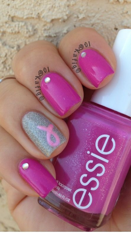 Cancer Awareness Nail Designs
 113 best images about Breast Cancer Awareness Nail Design