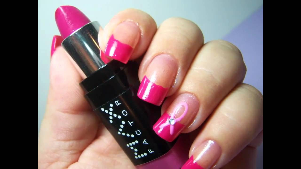 Cancer Awareness Nail Designs
 Breast Cancer Awareness Nail Designs