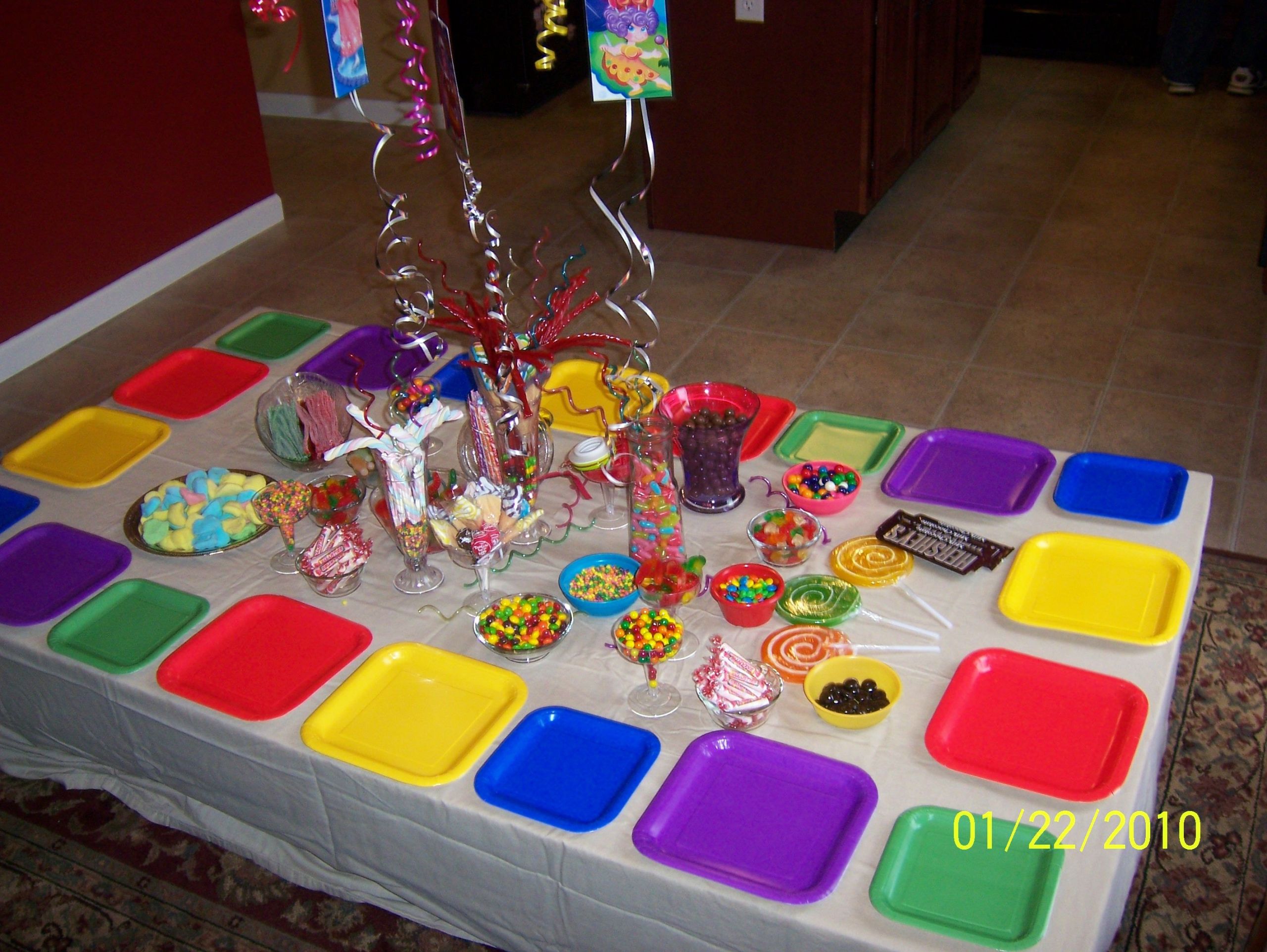Candyland 1St Birthday Party Ideas
 Candyland Birthday Party table great idea with the